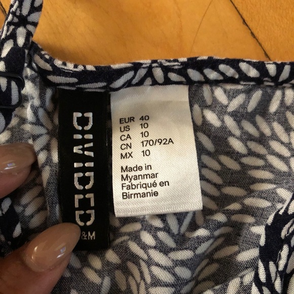 Blue Printed H&M Dress - Picture 4 of 4